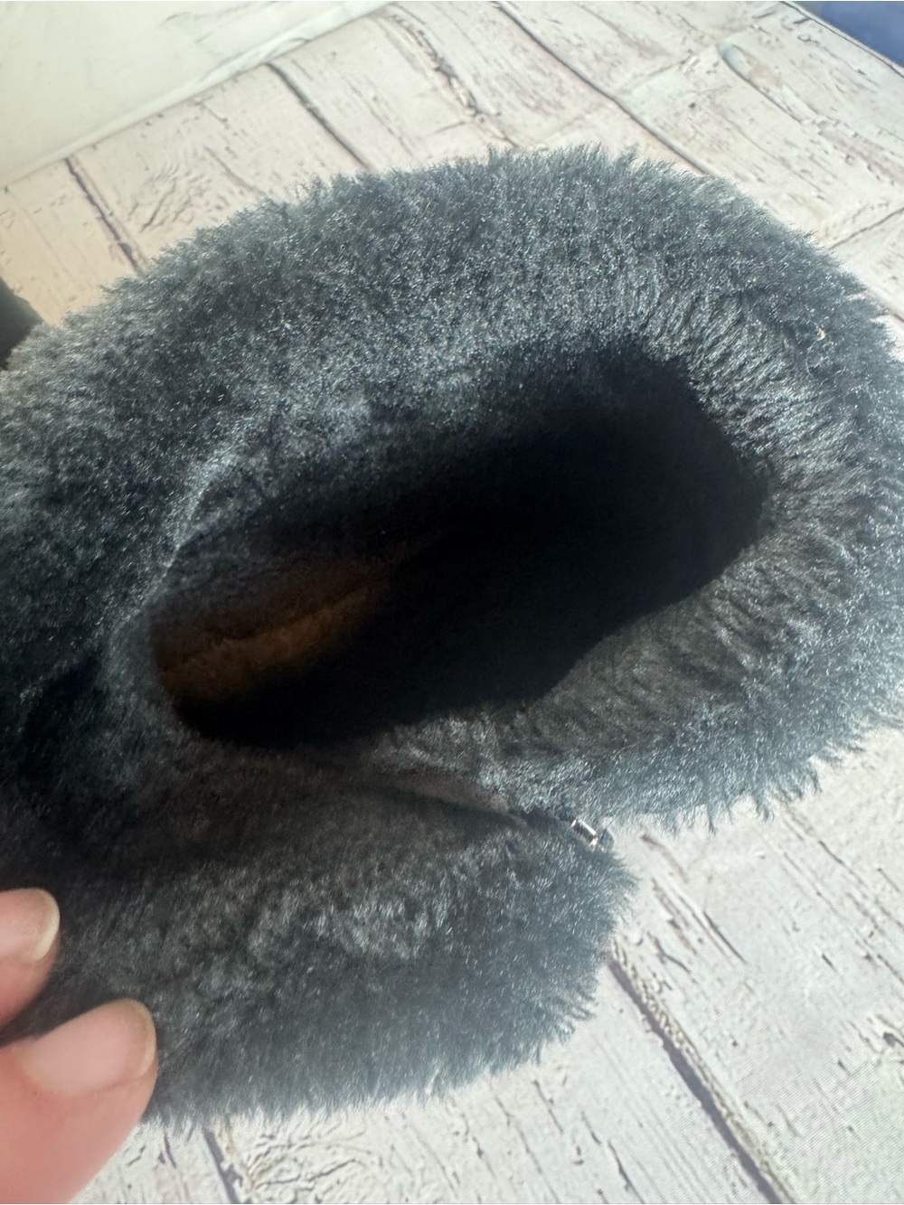 Women's Black Insulated Winter Ankle Boots - Picture 5 of 7